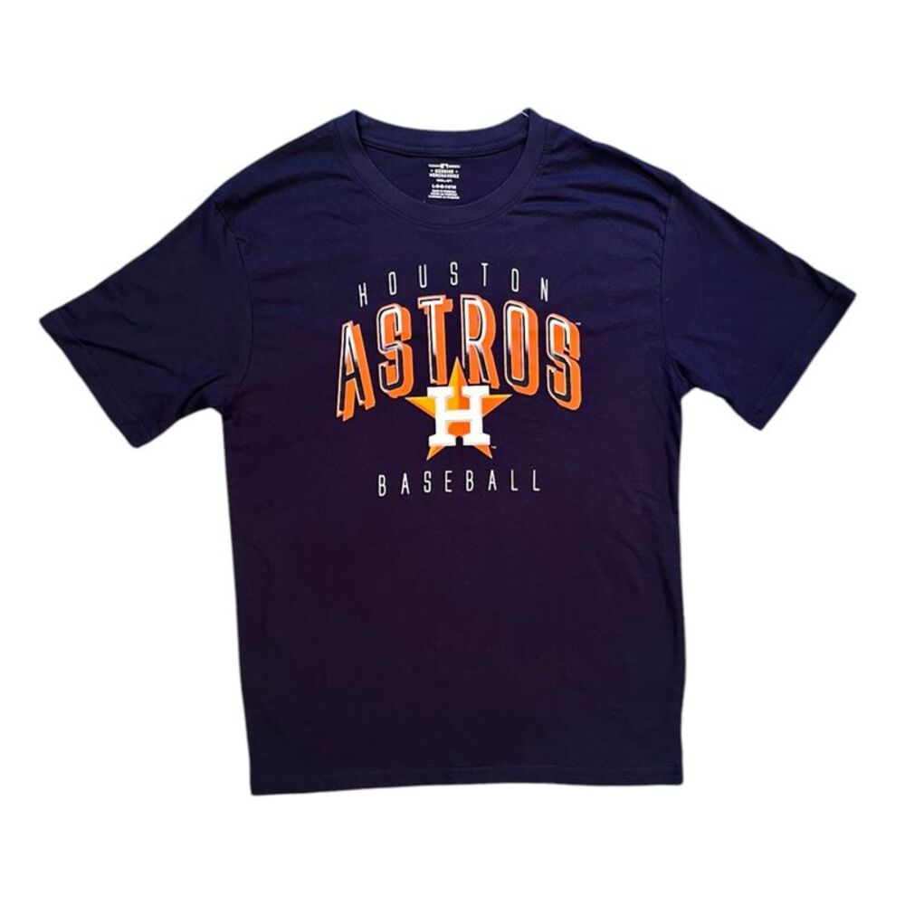 MLB Houston Astros Baseball Boys Short Sleeve Tee in Team Colors, XL (18/20)